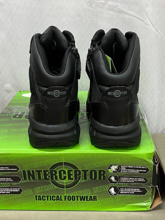NWT Interceptor Men\'s Litefast Zippered 7.5  Soft Toe Tactical Boots main image 9